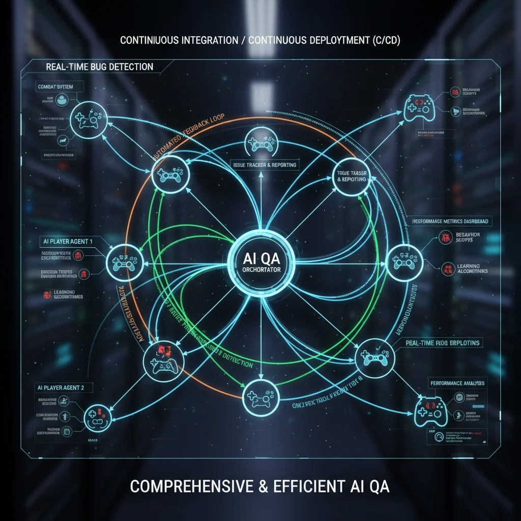 AI-driven game testing and QA network