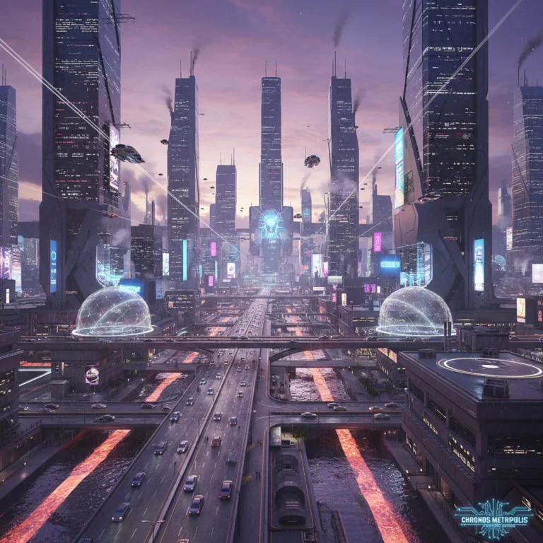 Hyper-realistic futuristic city rendered with advanced game engine technology, showcasing next-gen graphics.