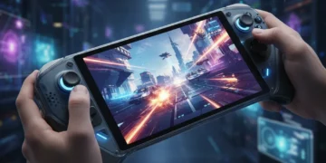 Next-generation portable gaming device, Steam Deck 2 concept, sleek design