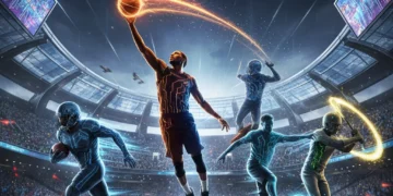 Dynamic cover art for Sports Mania 2026 featuring diverse athletes in action.