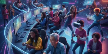 Diverse US gamers exploring various platforms in 2026, reflecting demographic shifts.