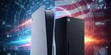 PlayStation 5 and Xbox Series X/S consoles representing next-gen console sales in Q1 2026 US market.
