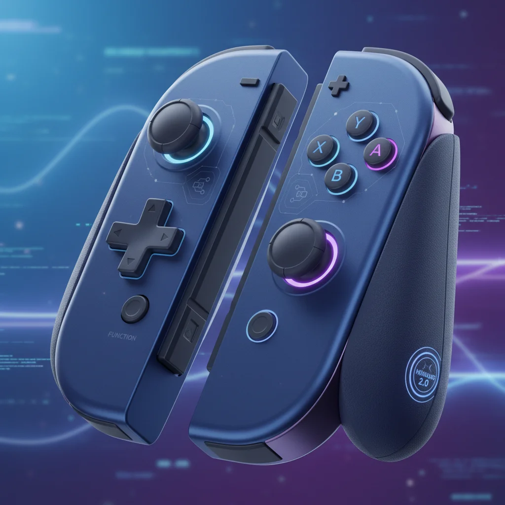 Enhanced Nintendo Switch 2 Joy-Con controller with improved ergonomics and new features.