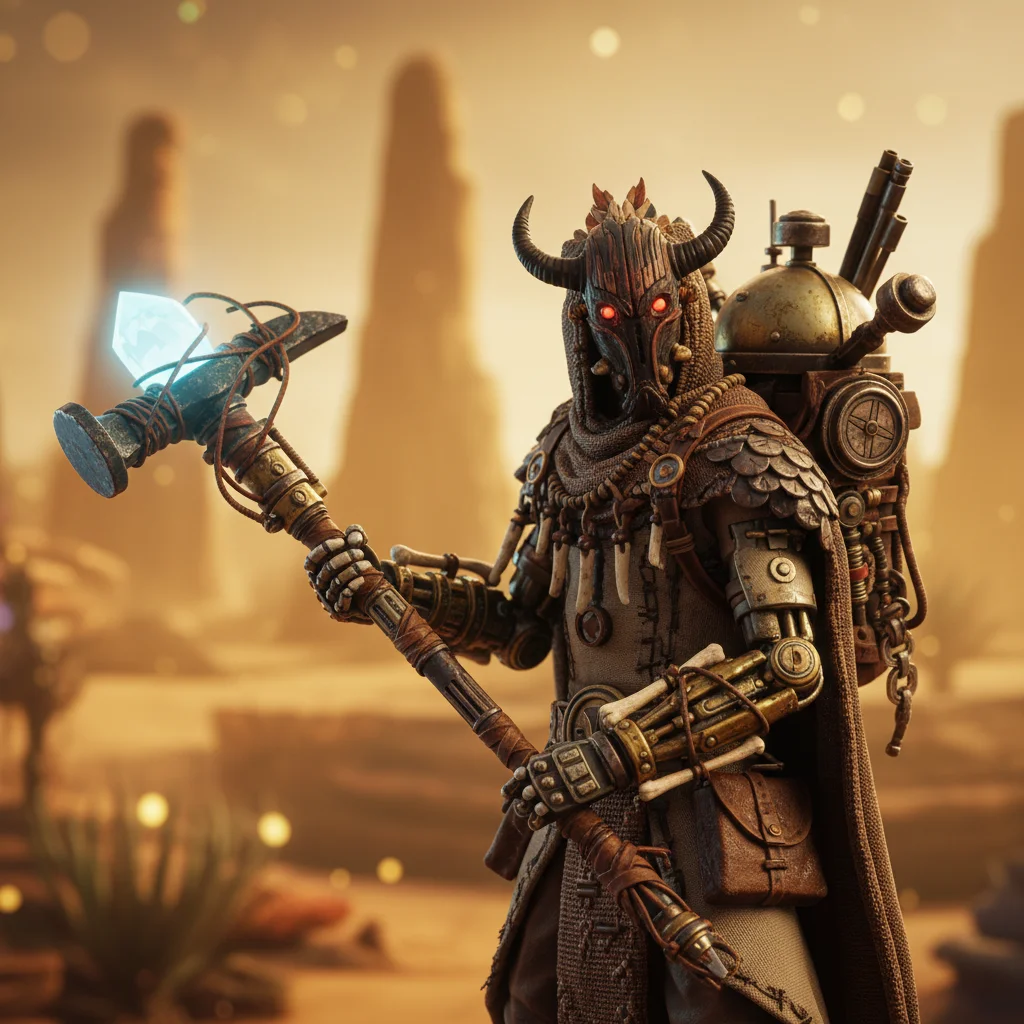 Detailed character model from the anticipated indie game.
